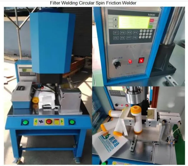 Filter Welding Circular Spin Friction Welder of Plastic Oil/Water Filters Lid Frictional Rotation Welding Machine_Rotary Welders